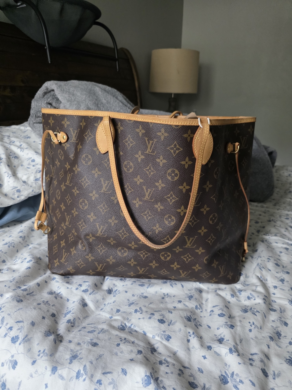 Louis Vuitton Neverfull Tote GM Brown Canvas Monogram Large With Dustbag & COA
